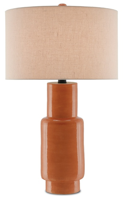 JANEEN ORANGE LAMP BY CURREY & CO
