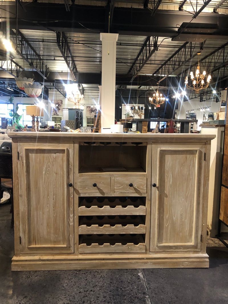 CARDINAL RECLAIMED ELM WINE CABINET