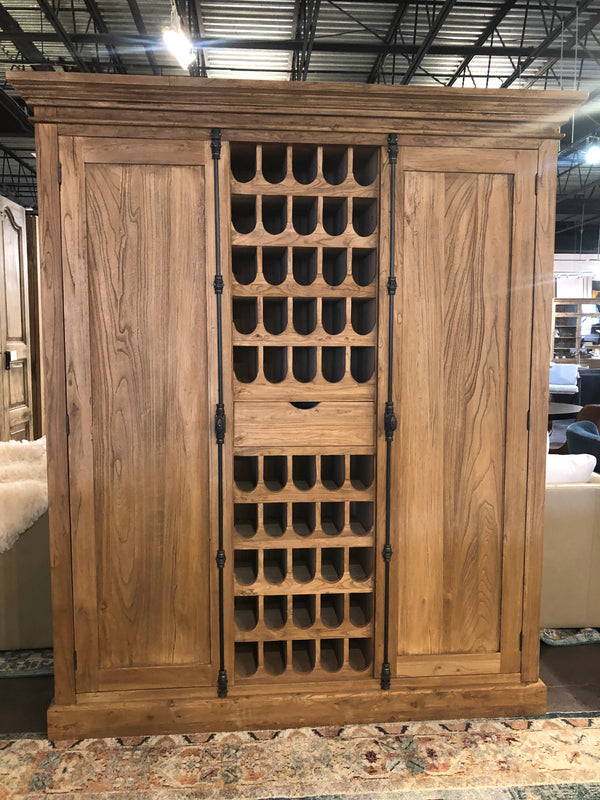 DALEVIEW RECLAIMED ELM WINE CABINET