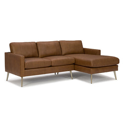 TRAFTON 2 PIECE LEATHER SECTIONAL BY BEST