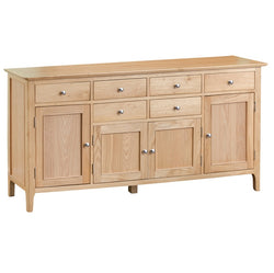 OSLO COLLECTION - 4 DOOR SIDEBOARD W 6 DOVETAILED DRAWERS