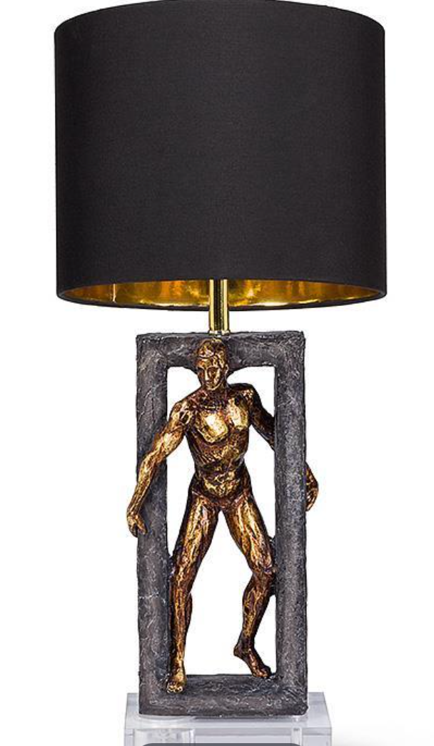 MAN IN DOORWAY LAMP