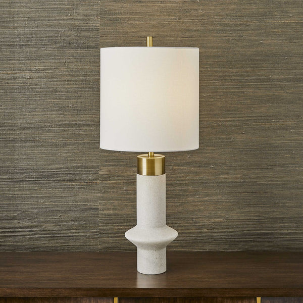EDGE TABLE LAMP - WHITE BY UTTERMOST