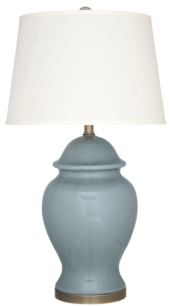 CORNERSTONE HOME INTERIORS - DARENA BLUE CERAMIC TABLE LAMP