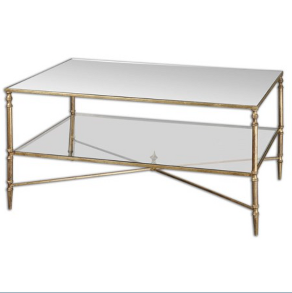 HENZLER GOLD COFFEE TABLE BY UTTERMOST