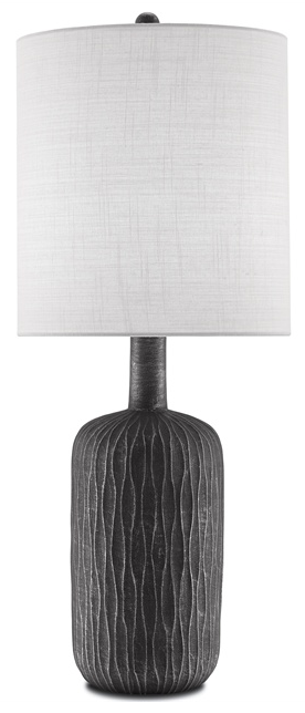 RIVERS TABLE LAMP - TEXTURE CERAMIC COLUMN BY CURREY & CO