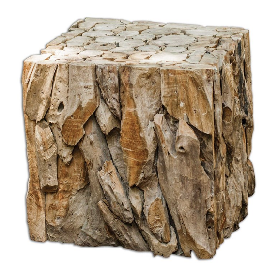 TEAK ROOT BUNCHING END TABLE BY UTTERMOST