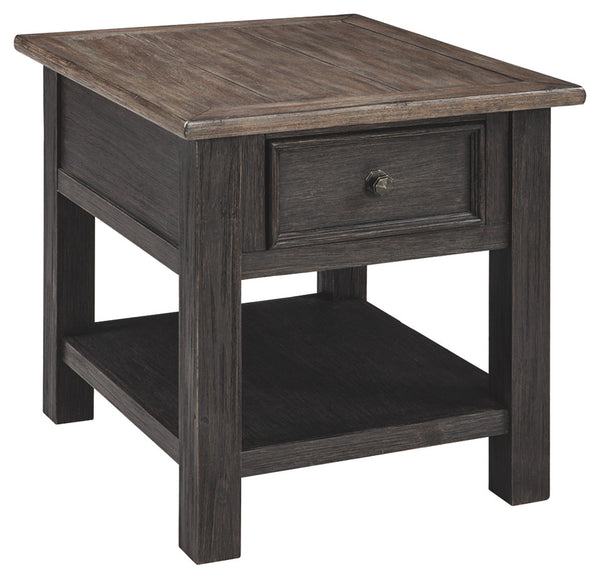 CORNERSTONE HOME INTERIORS - END TABLE - TYLER CREEK RECTANGULAR END TABLE