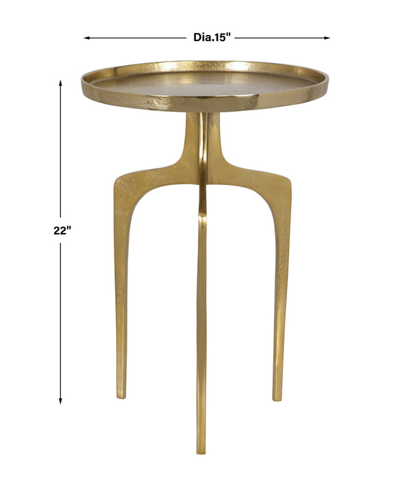 GOLD DRINK TABLE ACCENT FURNITURE